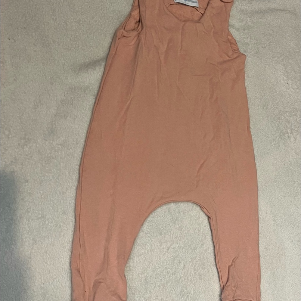 Peach Sleeveless Jumpsuit